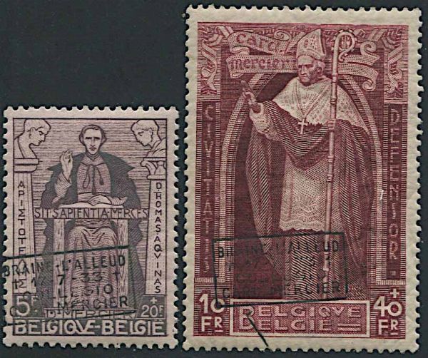 1933, Belgio, Cardinal Mercier  - Asta Storia Postale e Filatelia - Associazione Nazionale - Case d'Asta italiane