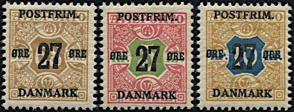 1918, Danimarca, francobolli per giornali soprastampati  - Asta Storia Postale e Filatelia - Associazione Nazionale - Case d'Asta italiane