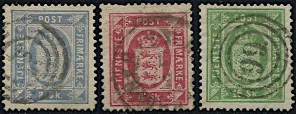 1871, Danimarca, servizio  - Asta Storia Postale e Filatelia - Associazione Nazionale - Case d'Asta italiane