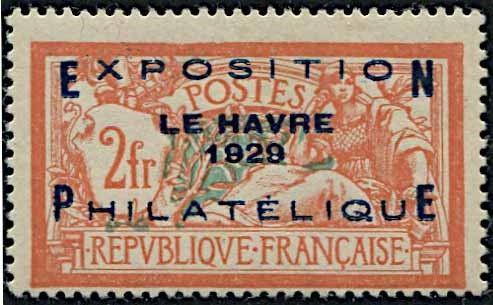 1929, Francia, Expo di Havre  - Asta Storia Postale e Filatelia - Associazione Nazionale - Case d'Asta italiane