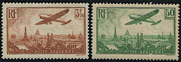 1936, Francia, Posta Aerea  - Asta Storia Postale e Filatelia - Associazione Nazionale - Case d'Asta italiane