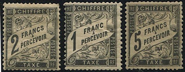 1881/92, Francia, segnatasse  - Asta Storia Postale e Filatelia - Associazione Nazionale - Case d'Asta italiane