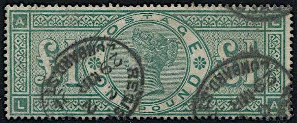 1891, Great Britain,  1 green  - Asta Storia Postale e Filatelia - Associazione Nazionale - Case d'Asta italiane