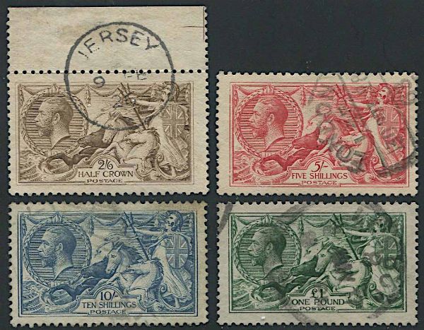 1913, Great Britain, Sea Horses  - Asta Storia Postale e Filatelia - Associazione Nazionale - Case d'Asta italiane