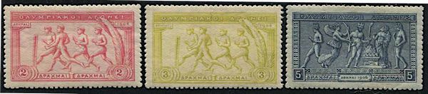 1906, Grecia, Decimo Anniversario dei Giochi Olimpici  - Asta Storia Postale e Filatelia - Associazione Nazionale - Case d'Asta italiane