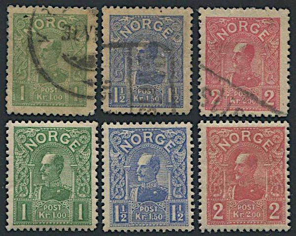 1907/09, Norvegia, Haakon VII  - Asta Storia Postale e Filatelia - Associazione Nazionale - Case d'Asta italiane