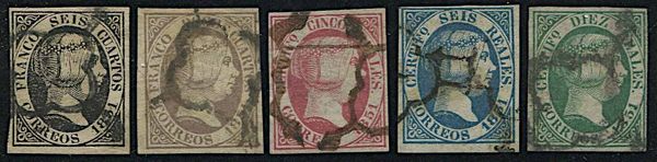 1851, Spagna, Isabella II  - Asta Storia Postale e Filatelia - Associazione Nazionale - Case d'Asta italiane