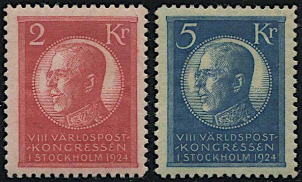 1924, Svezia, 8 Congresso U.P.U.  - Asta Storia Postale e Filatelia - Associazione Nazionale - Case d'Asta italiane