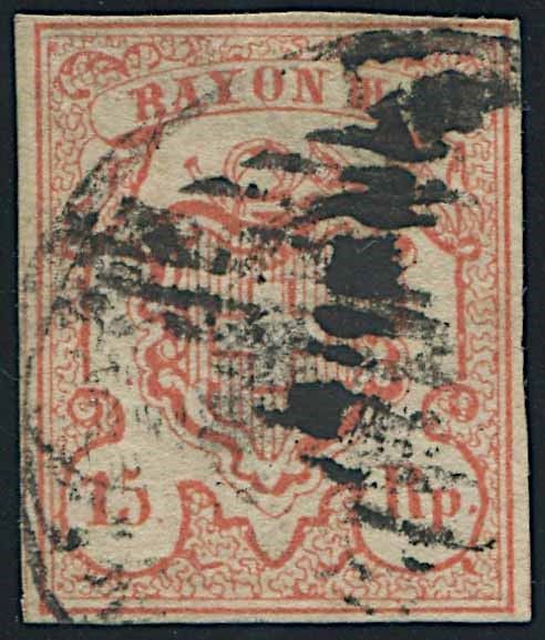 1852, Svizzera, Rayon III  - Asta Storia Postale e Filatelia - Associazione Nazionale - Case d'Asta italiane