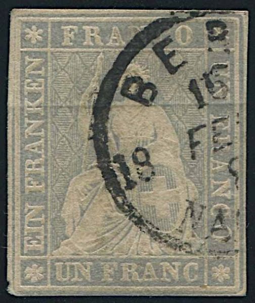 1854/62, Svizzera, Strubel  - Asta Storia Postale e Filatelia - Associazione Nazionale - Case d'Asta italiane