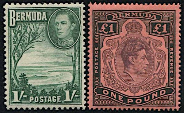 1938, Bermuda, King George VI  - Asta Storia Postale e Filatelia - Associazione Nazionale - Case d'Asta italiane