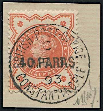 1893, British Levant  - Asta Storia Postale e Filatelia - Associazione Nazionale - Case d'Asta italiane