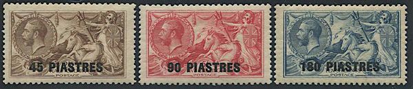1921, British Levant, King George V  - Asta Storia Postale e Filatelia - Associazione Nazionale - Case d'Asta italiane