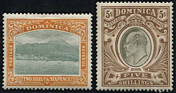 1907/08, Dominica, King Edward VII  - Asta Storia Postale e Filatelia - Associazione Nazionale - Case d'Asta italiane