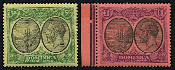 1923/33, Dominica, George V  - Asta Storia Postale e Filatelia - Associazione Nazionale - Case d'Asta italiane