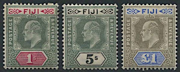1903, Fiji, Edward VII, watermark Crown CA  - Asta Storia Postale e Filatelia - Associazione Nazionale - Case d'Asta italiane