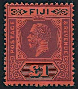 1912/23, Fiji, George V, watermark multiple Crown CA  - Asta Storia Postale e Filatelia - Associazione Nazionale - Case d'Asta italiane