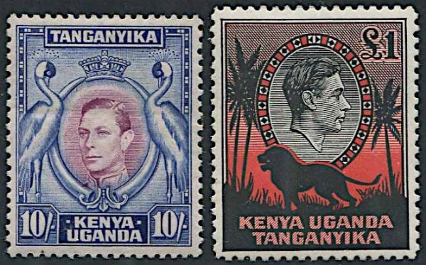 1938/54, Kenya, Uganda and Tanganyka, George VI  - Asta Storia Postale e Filatelia - Associazione Nazionale - Case d'Asta italiane