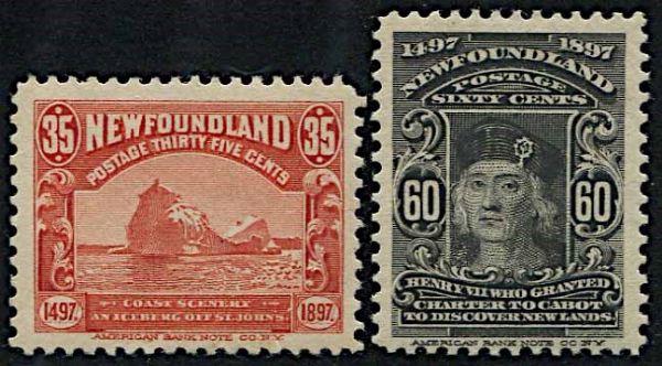 1897, New Foundland, 400th Anniversary of Discovery of New Foundland  - Asta Storia Postale e Filatelia - Associazione Nazionale - Case d'Asta italiane
