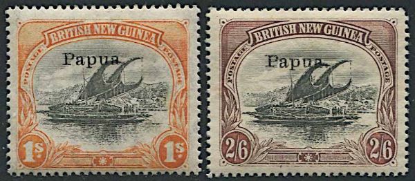 1907, Papua, set of eight overprinted Papua  - Asta Storia Postale e Filatelia - Associazione Nazionale - Case d'Asta italiane