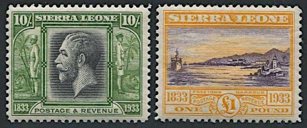 1933, Sierra Leone, Wilbeforce  - Asta Storia Postale e Filatelia - Associazione Nazionale - Case d'Asta italiane
