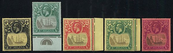 1922/37, St. Helena, George V  - Asta Storia Postale e Filatelia - Associazione Nazionale - Case d'Asta italiane