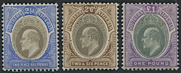 1904/09, Southern Nigeria, Edward VII  - Asta Storia Postale e Filatelia - Associazione Nazionale - Case d'Asta italiane