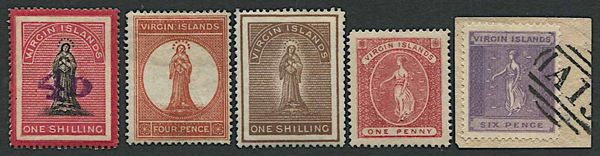 1888/99, British Virgin Islands  - Asta Storia Postale e Filatelia - Associazione Nazionale - Case d'Asta italiane