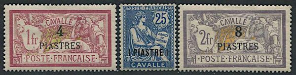 1893/1900, Cavalle, French Offices  - Asta Storia Postale e Filatelia - Associazione Nazionale - Case d'Asta italiane