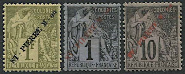 1891, Saint Pierre et Miquelon  - Asta Storia Postale e Filatelia - Associazione Nazionale - Case d'Asta italiane