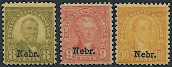 1929, United States, overprinted Nebr.  - Asta Storia Postale e Filatelia - Associazione Nazionale - Case d'Asta italiane
