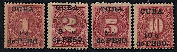 1899, Cuba, United States postage due  - Asta Storia Postale e Filatelia - Associazione Nazionale - Case d'Asta italiane