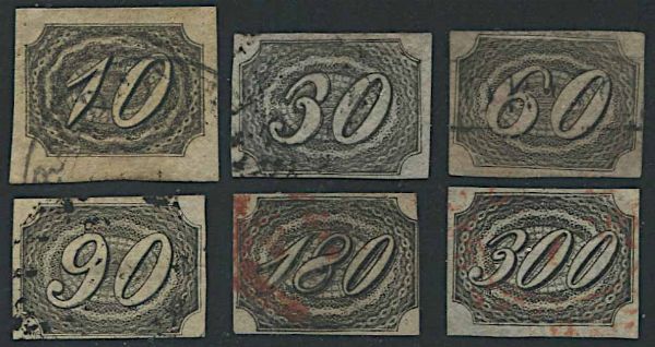 1844/46, Brazil, �Inclinados�  - Asta Storia Postale e Filatelia - Associazione Nazionale - Case d'Asta italiane