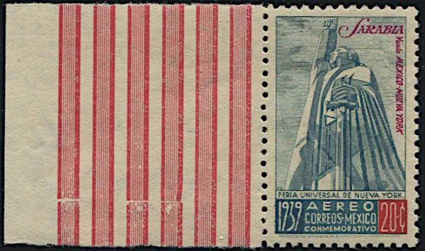 1939, Messico, Posta Aerea, Volo di Francisco Sarabja tra il Messico e New York  - Asta Storia Postale e Filatelia - Associazione Nazionale - Case d'Asta italiane