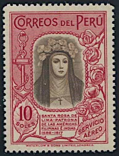 1936/37, Per�, S. Rosa de Lima  - Asta Storia Postale e Filatelia - Associazione Nazionale - Case d'Asta italiane