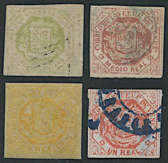 1865/70, Venezuela, 1/2 centavo yellow-green  - Asta Storia Postale e Filatelia - Associazione Nazionale - Case d'Asta italiane