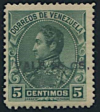 1902, Venezuela, new value, 5 cent. green<BR>  - Asta Storia Postale e Filatelia - Associazione Nazionale - Case d'Asta italiane