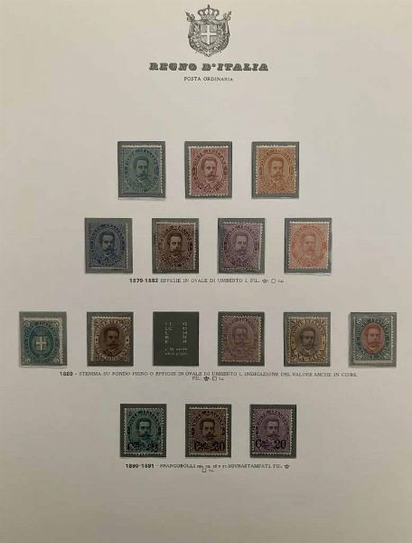 1861/1944, Regno dItalia, collezione quasi completa, nuova  - Asta Storia Postale e Filatelia - Associazione Nazionale - Case d'Asta italiane