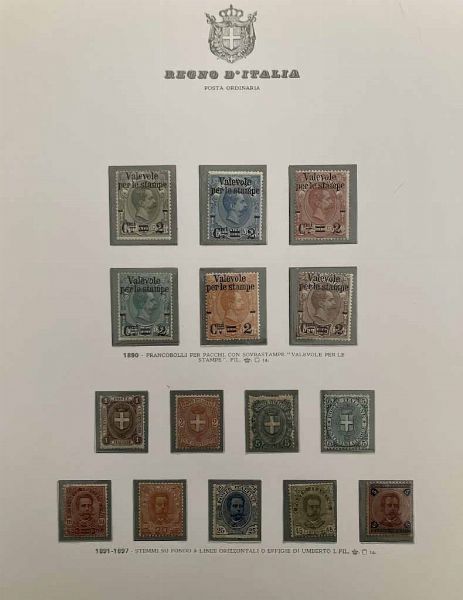 1861/1944, Regno dItalia, collezione quasi completa, nuova  - Asta Storia Postale e Filatelia - Associazione Nazionale - Case d'Asta italiane