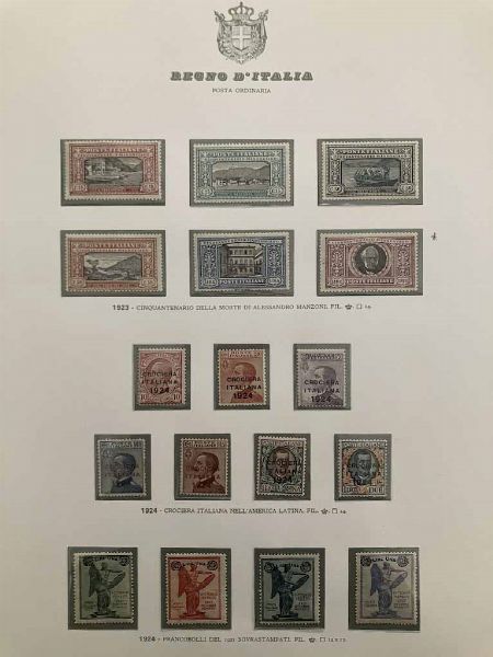 1861/1944, Regno dItalia, collezione quasi completa, nuova  - Asta Storia Postale e Filatelia - Associazione Nazionale - Case d'Asta italiane