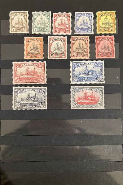 1900/1916, Colonie Tedesche, lotto di dieci emissioni diverse  - Asta Storia Postale e Filatelia - Associazione Nazionale - Case d'Asta italiane