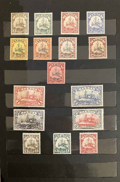 1900/1916, Colonie Tedesche, lotto di dieci emissioni diverse  - Asta Storia Postale e Filatelia - Associazione Nazionale - Case d'Asta italiane