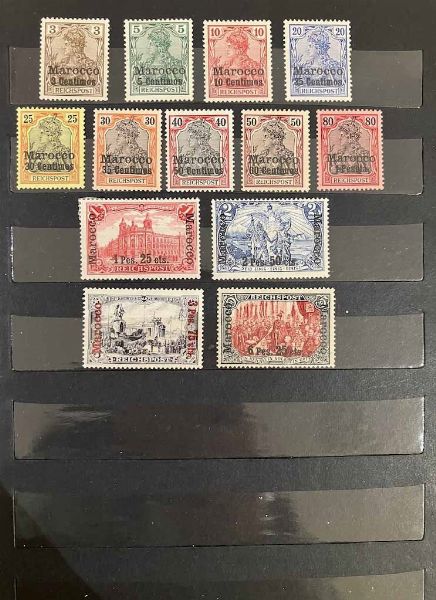 1900/1916, Colonie Tedesche, lotto di dieci emissioni diverse  - Asta Storia Postale e Filatelia - Associazione Nazionale - Case d'Asta italiane