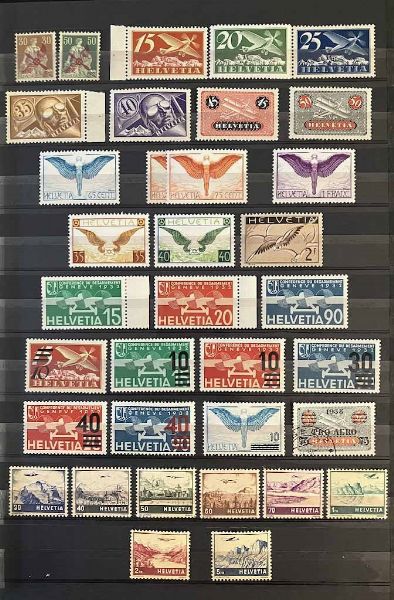 1913/1971, Svizzera, collezione del periodo nuova  - Asta Storia Postale e Filatelia - Associazione Nazionale - Case d'Asta italiane