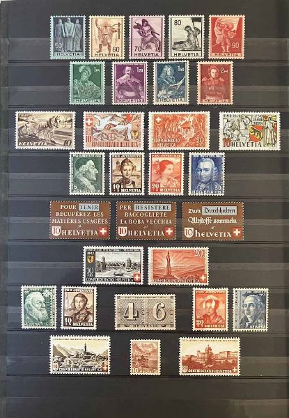 1913/1971, Svizzera, collezione del periodo nuova  - Asta Storia Postale e Filatelia - Associazione Nazionale - Case d'Asta italiane