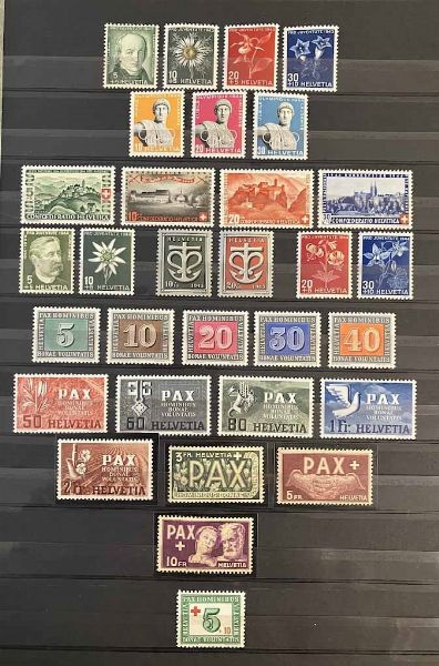 1913/1971, Svizzera, collezione del periodo nuova  - Asta Storia Postale e Filatelia - Associazione Nazionale - Case d'Asta italiane