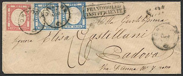 1862, Province Napoletane, lettera da Ortona per Padova del 22 agosto 1862  - Asta Storia Postale e Filatelia - Associazione Nazionale - Case d'Asta italiane