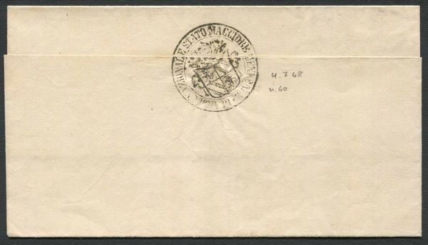 1848, Sovracoperta da Venezia per citt del 4 luglio  - Asta Storia Postale e Filatelia - Associazione Nazionale - Case d'Asta italiane