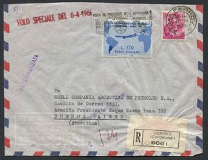 1961, Repubblica Italiana, Viaggio del Presidente Gronchi in Sud America  - Asta Storia Postale e Filatelia - Associazione Nazionale - Case d'Asta italiane