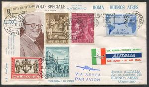 1961, Citt del Vaticano, tre aerogrammi raccomandati  - Asta Storia Postale e Filatelia - Associazione Nazionale - Case d'Asta italiane